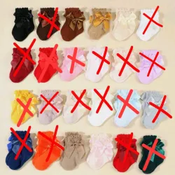 Medias Shein con lazos de bebés