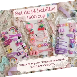 Set de 14 hebillitas