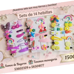 Set de 14 hebillitas Shein