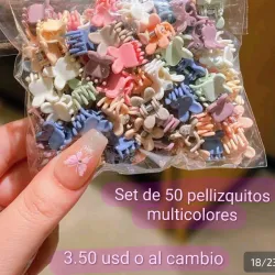 Set de 50 pellizquitos multicolores