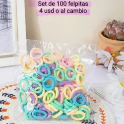 Sets de 100 Felpitas para el cabello
