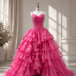 TRAJES COLOR ROSADOS