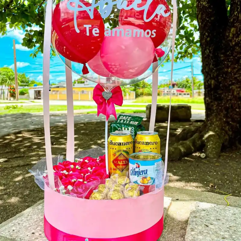 Caja con rosas
