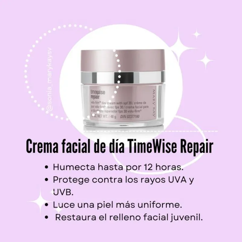 crema facial para el día efecto reparador fps 30