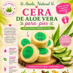 Cera para pies de Aloe Vera 🌿