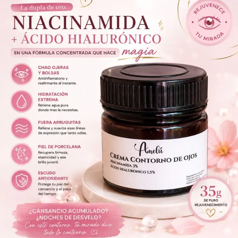Contorno de ojos ( niacinamida y Ácido Hialurónico)