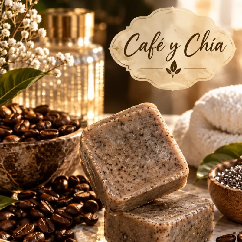 Jabón De Café & semillas de Chía ( Exfoliante)