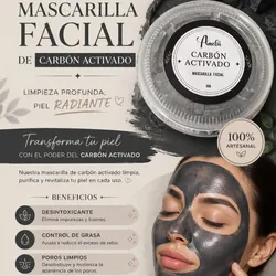 Mascarilla facial de carbón activado ✔ 