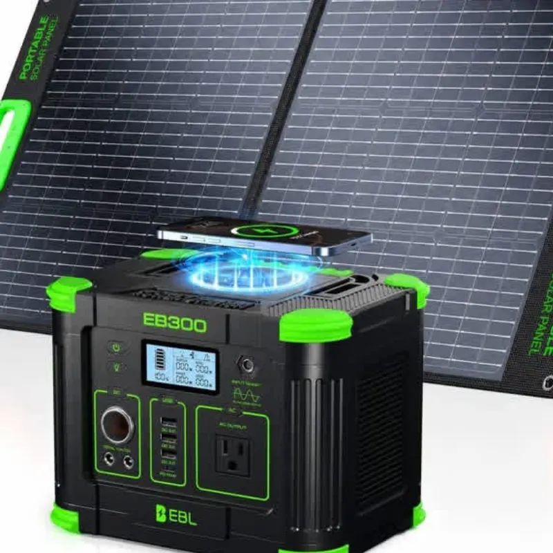 Estación de energía EBL con panel solar 100W