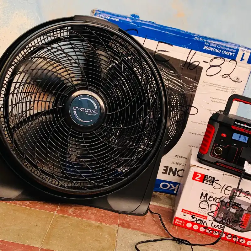 Set Estación 1000W/500W + Ventilador 