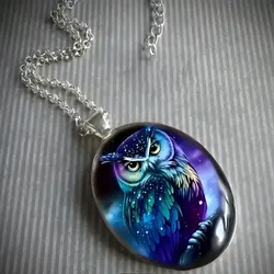 Cadena con dije de Búho