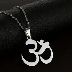 Cadena con colgante de símbolo Om.