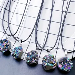 Collar con colgante de Hematita Arcoíris.