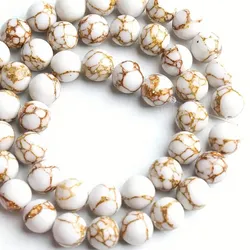 Howlita con vetas Doradas