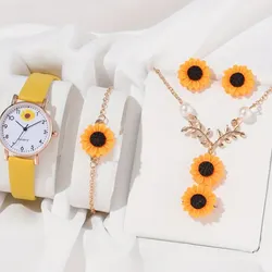 Juego de Reloj con Girasoles 🌻