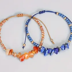 Pulsera de cuarzo y cuencas