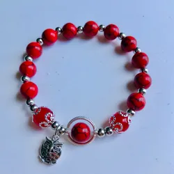 Pulsera de Turquesa Roja