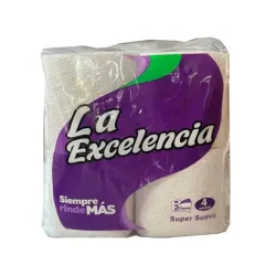 🧻💜 Papel Higiénico Doble Hoja – 4 Rollos