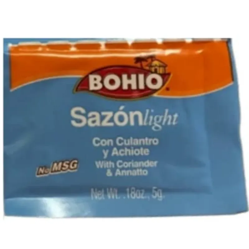 💙 Sazón Bohío Light con Culantro y Achiote – 5 g (sobre individual)