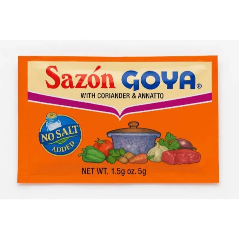 Sazón Goya 5g – Con Culantro y Achiote (No Salt Added)