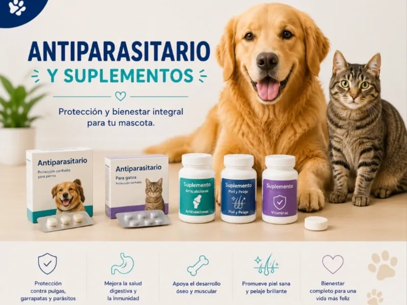 Antiparasitarios y suplementos vitamínicos
