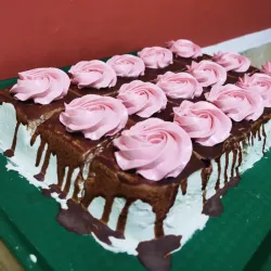panetela cienfueguera doble capa con relleno de chocolate 