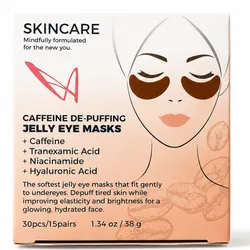 CAFFEINE DE-PUFFING JELLY EYE MASKS
