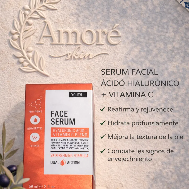 SERUM FACIAL ÁCIDÓ HIALURÓNICO + VITAMINA C