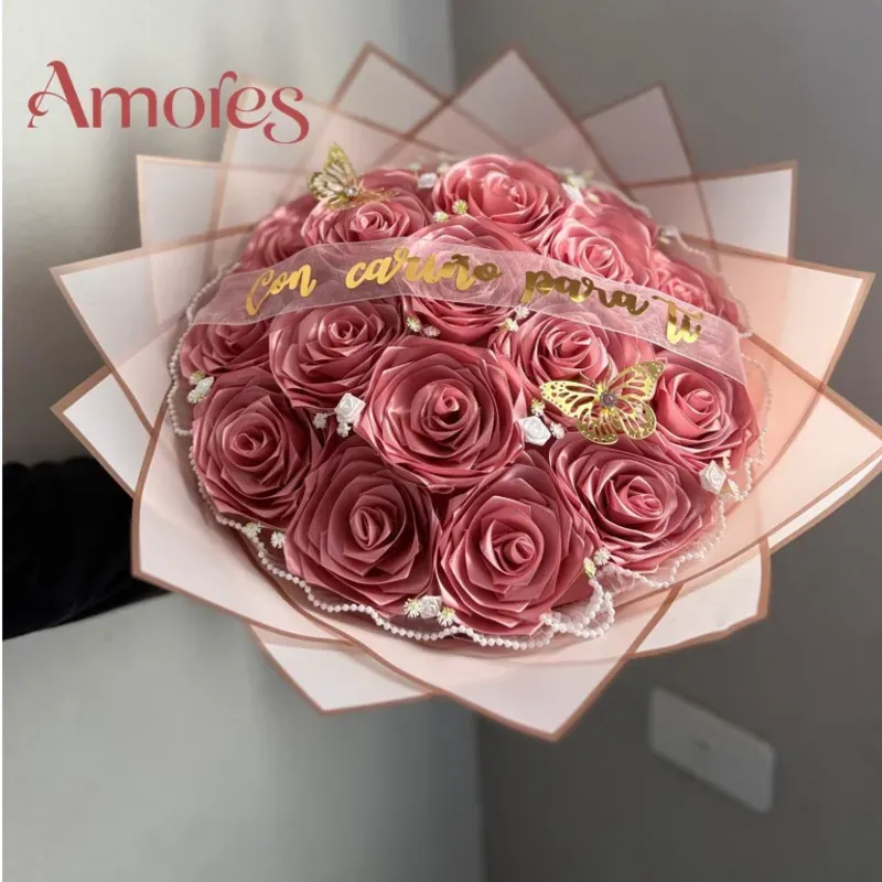 Ramo Eterno de Rosas Rosado