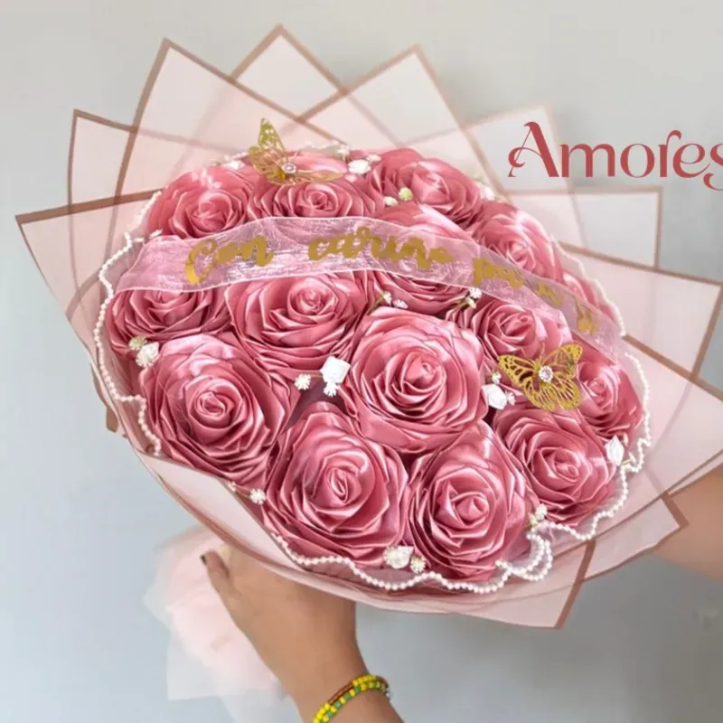 Ramo Eterno de Rosas Rosado