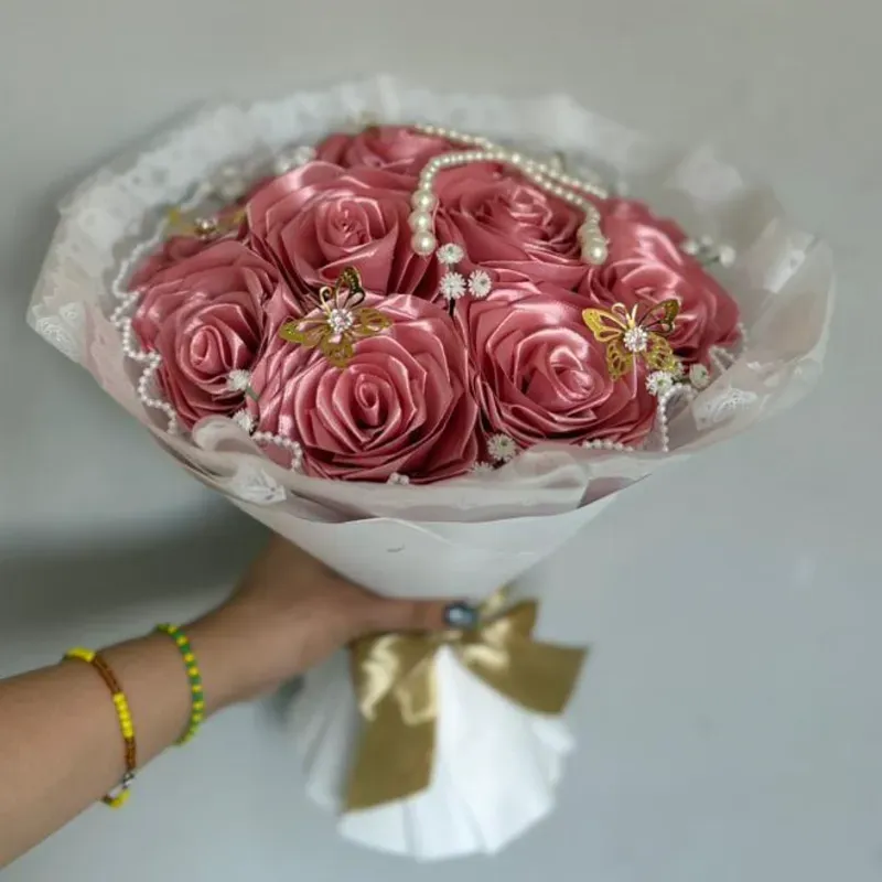 Ramo Eterno Petite Rosa Viejo