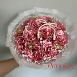 Ramo Eterno Petite Rosa Viejo