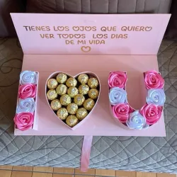 Caja con dedicatoria 