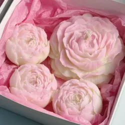Caja con peonias