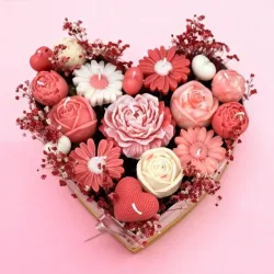Caja de corazón variada