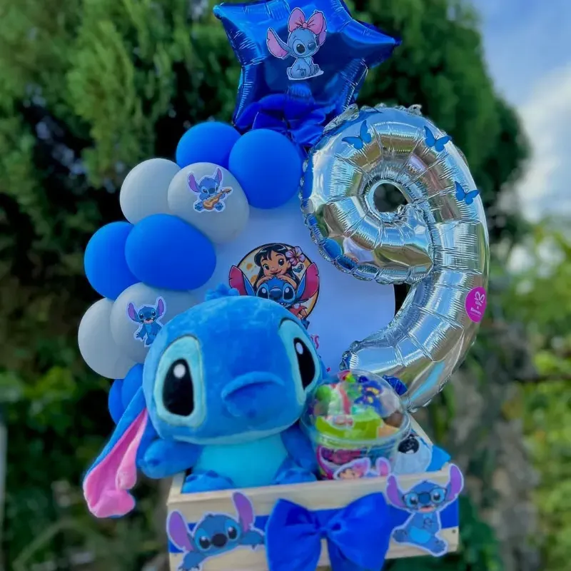 Caja decorada con stitch 