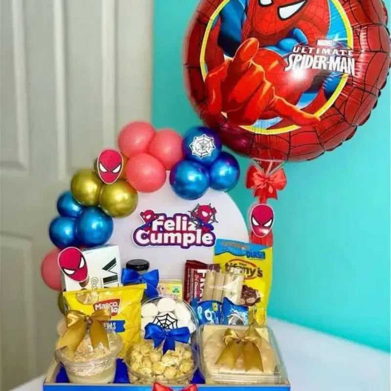 Caja decorada Spiderman
