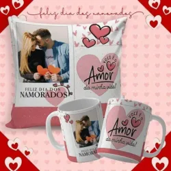 Combo cojín + jarra personalizada 