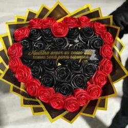 Corazón eterno con dedicatoria