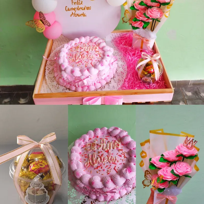 Desayuno sorpresa+ kake+ ramo de flores