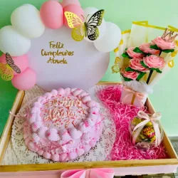 Desayuno sorpresa+ kake+ ramo de flores