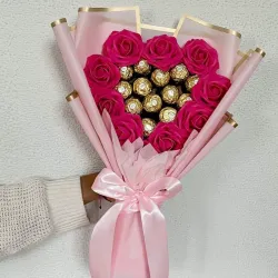 Ramo corazón ferrero