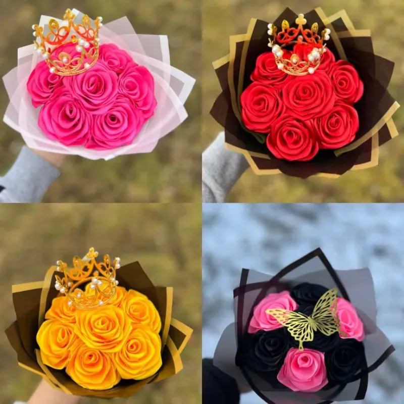 Ramo de 7 rosas + corona