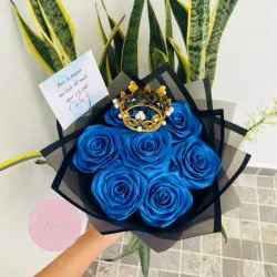 Ramo de 7 rosas + corona