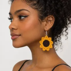 Aretes de girasol🌻