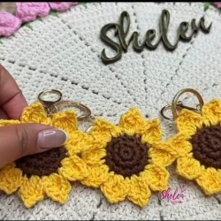 Llaveros de girasol
