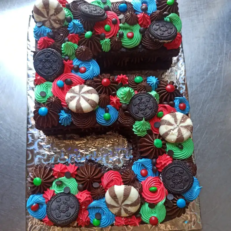 Cakes de números o letras