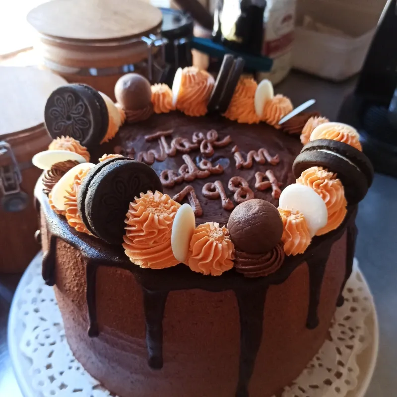 Layer Cake de choco-naranja