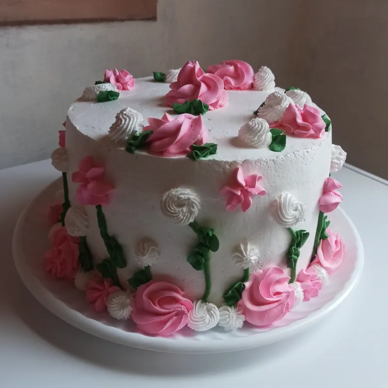 Layer cake de vainilla y frambuesa