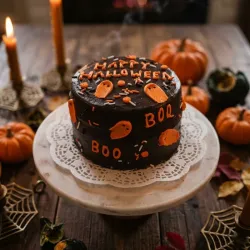 Mini cake spooky